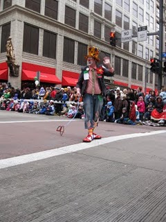 Happy Harry the clown in the Celebrate the Seasons Parade